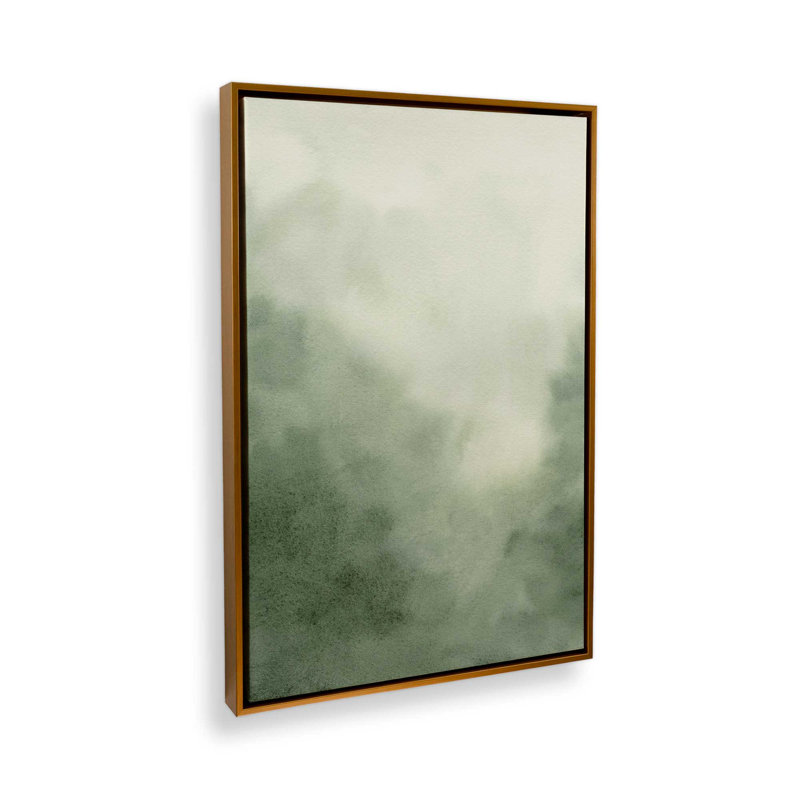 «Mute Forest Shadows II», reproduction sur toile dans un cadre doré, H 18,75 po x l 12,75 po x P 1,75 po