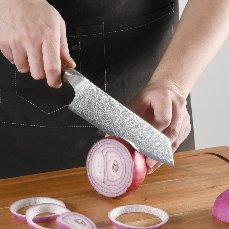 3PCS VG10 Damascus Chef Knife Set, Japanese Style Gift Box