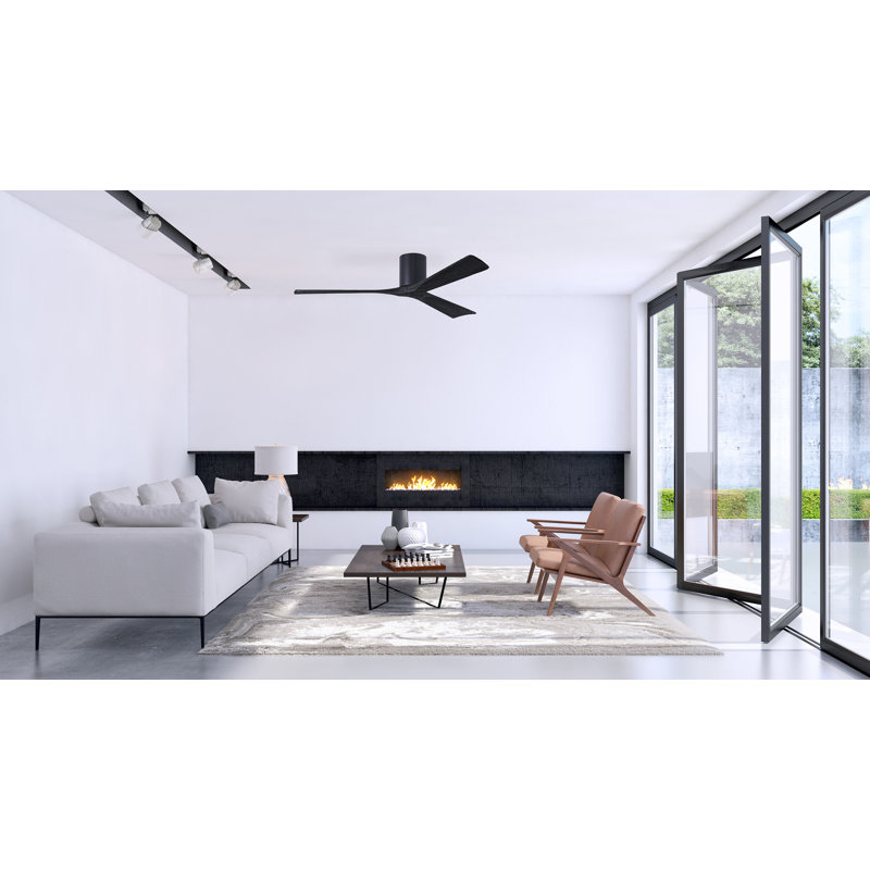 Irene Ceiling Fan, Matte Black, Matte Black, 60"