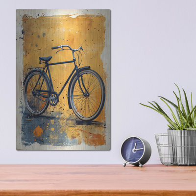 Williston Forge 'Vintage Black Bicycle' by Momart Metal Wall Art