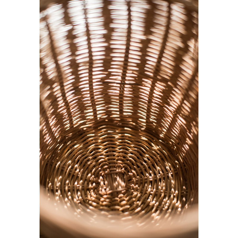 Panier rond en rotin, H 6 po x l 5 po x P 5 po