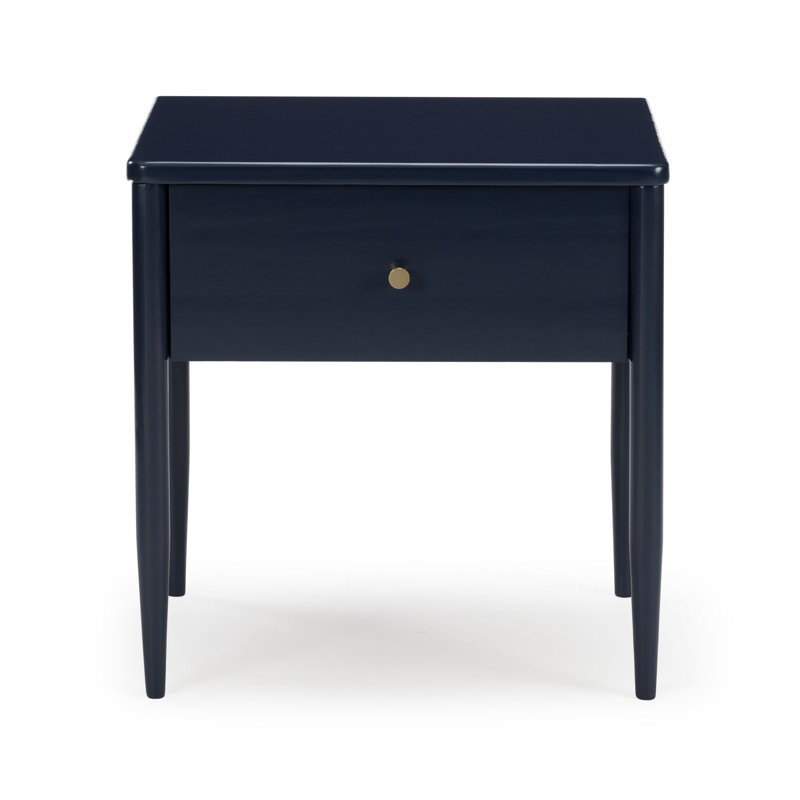 Harbor 1 Drawer Nightstand, Blue, Blue