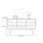 Armoire d'appoint moderne en bois massif