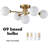 Gulsum Glass Semi Flush Mount