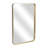 Nuvelle Gold Metal Curved Rectangular Wall Mirror