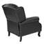 Lowry 82cm Wide Faux Leather Wing Chair Recliner