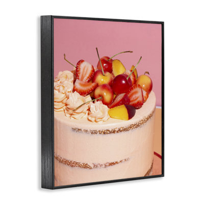 Giclée de gâteau aux fruits et aux fraises, design par Lish Creative