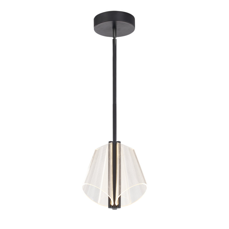 Mulberry 2 - Light LED Pendant, Black/Light Guide