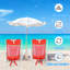 Chaise de plage pour adultes avec sangles de sac à dos, capacité de 300 lb, structure en aluminium inclinable et pliable, tissu 600D, ajustable et fixation de porte-serviettes