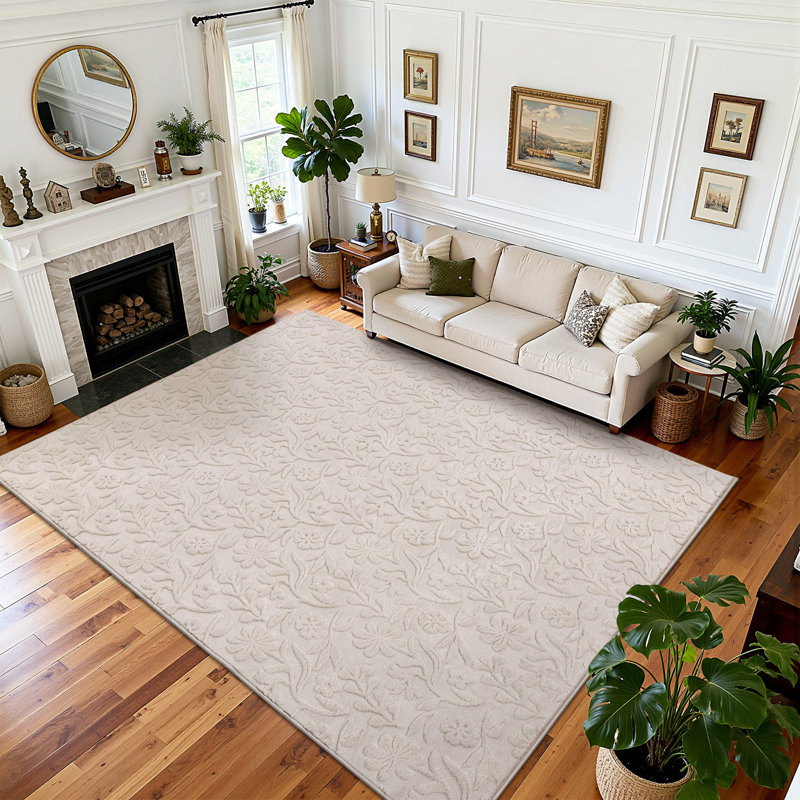Tapis oriental antidérapant lavable à la machine, Rectangle 108 po x 72 po