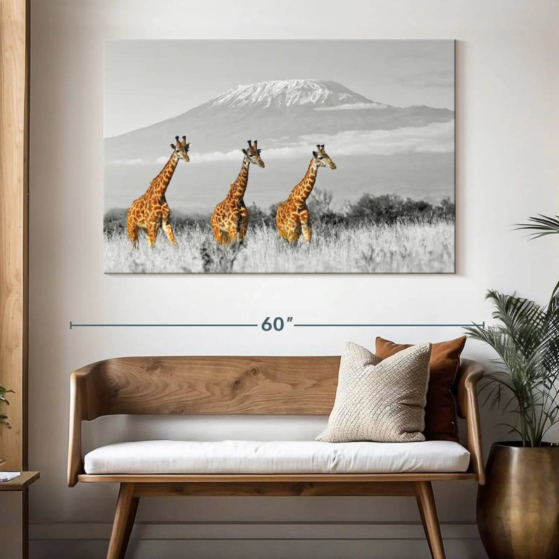 Brampt Giraffe Trio, 34" H x 51" W