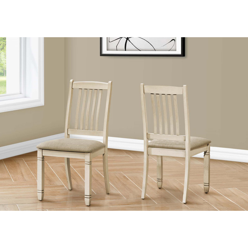Accent Chairs, White Fabric