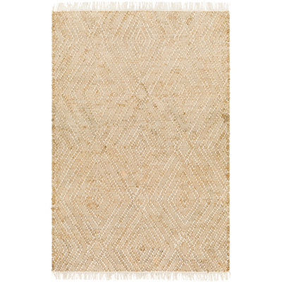 Tapis kaki à motif géométrique Sal