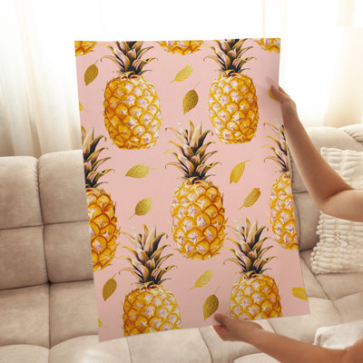 «Food and Kitchen Luxe Pineapples IV Glam», reproduction d'art non encadrée