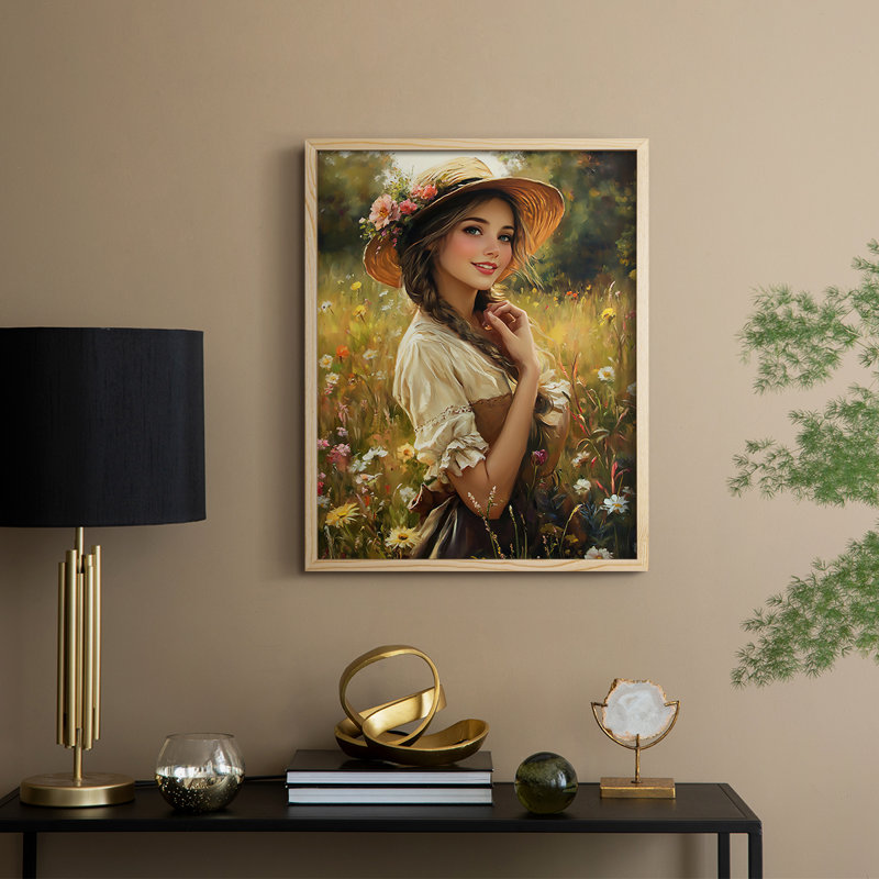 Reproduction encadrée WOMEN Series CCXCV III - bois massif, Naturel, H 11 po x l 9 po
