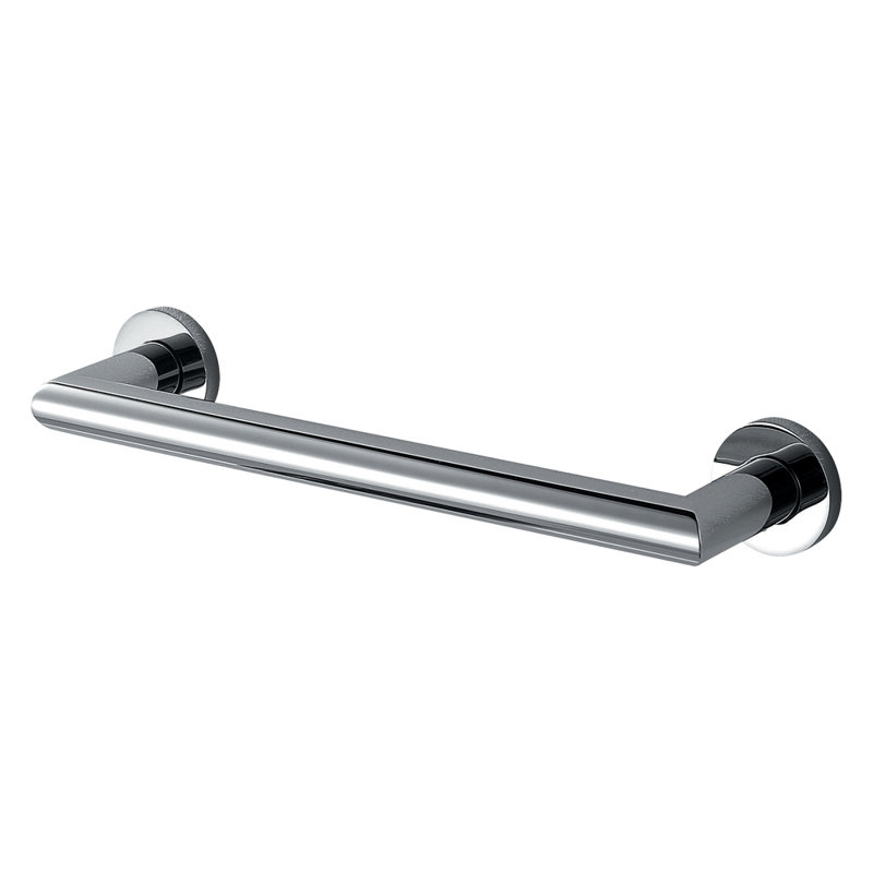 Turin Grab Bar, 12" W, Polished Chrome