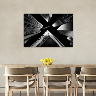 Abstrait, architecture contemporaine, art mural ville