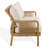 Tweedy Teak & Hyacinth Sofa