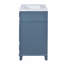 Meuble-lavabo de 30 po avec lavabo en céramique, armoire de rangement avec portes à fermeture douce-1198773949