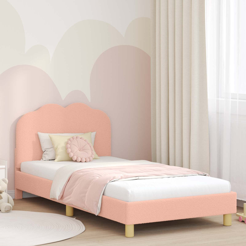 Bed Frame, European Single (90 x 200 cm), Pink