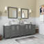  Ensemble de meuble-lavabo double 84 "avec miroir 84"-23188990
