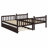 Wood Bunk Bed With Trundle, Convertible Into 2 Individual Single Beds-809406568