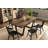 Extendable Solid Wood Dining Table With Sled Legs, Farmhouse Dining Table For Kitchen-1593930888