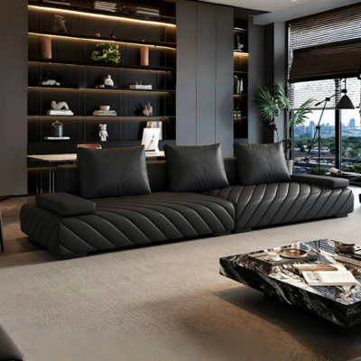 Luxe-Light Minimal Straight Sofa