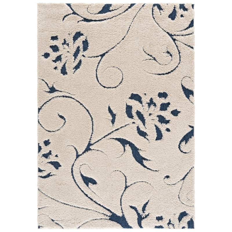 Tapis d'intérieur à motif floral à poils longs Florida, 9'-0" x 12'-0" Rectangle