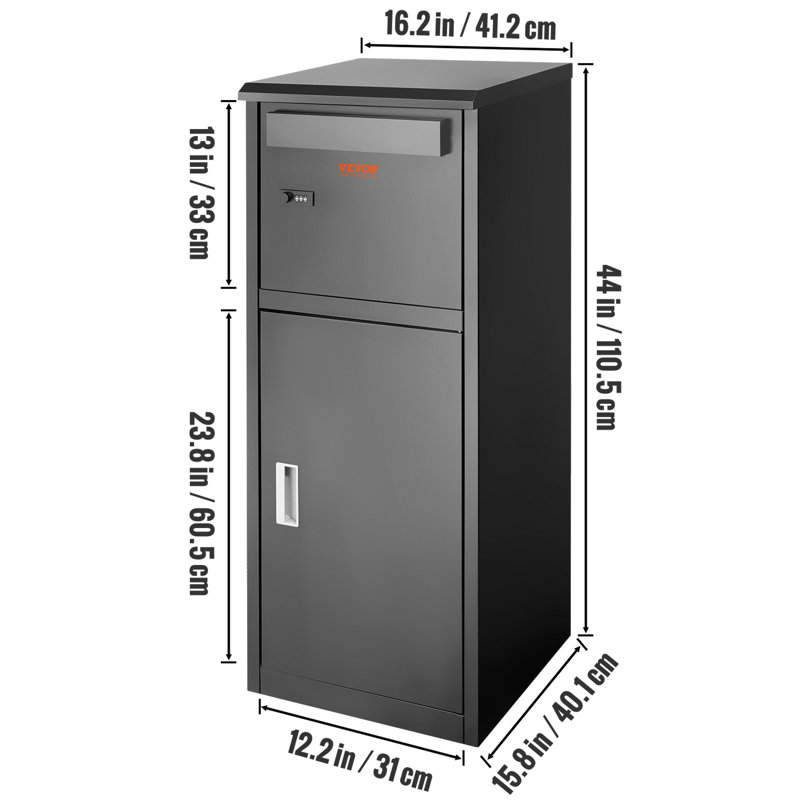 VEVOR Galvanized Steel Locking Package Drop & Reviews | Wayfair