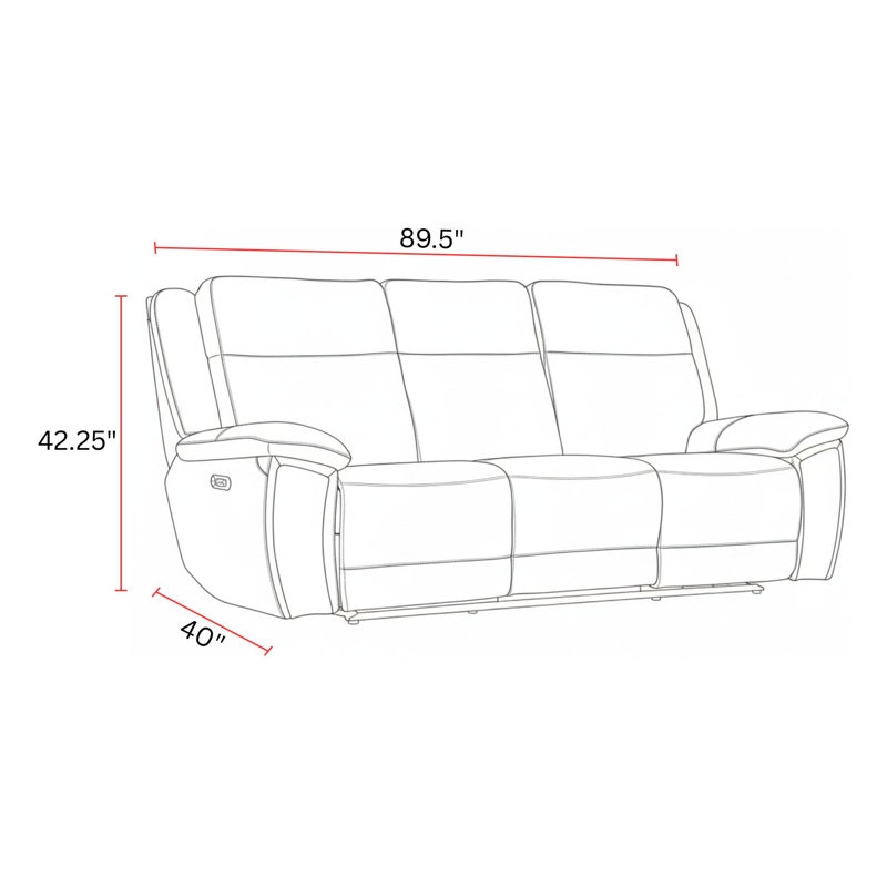 Zero Gravity Power Reclining Sofa