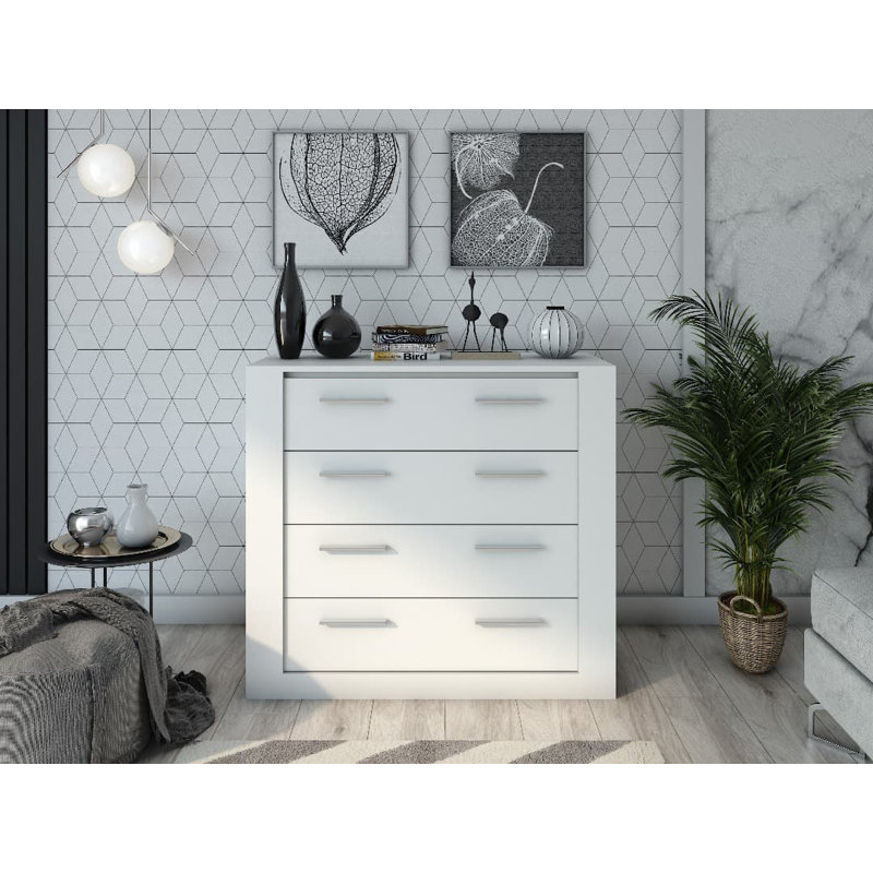 Neeyah 3 Door Manufactured Wood Wardrobe, White