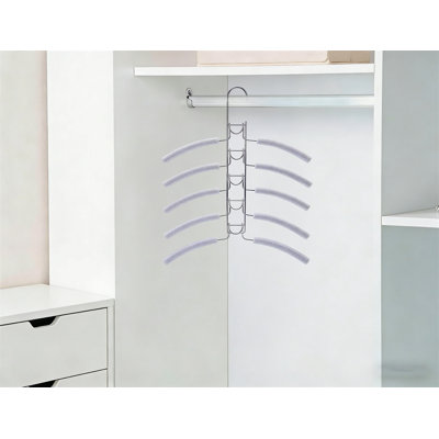 8-Pack The No-Shoulder-Bump Multi-Layer Hanger | Space-Saving Organizer For T-Shirts & Shirts