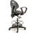 Backed Adjustable Height Ergonomic Lab Stool with Footring Wheels