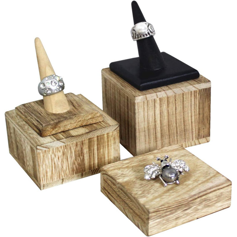 Ensemble de contremarches en bois 3 pièces, Chêne
