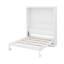 Lit escamotable double avec tablettes
