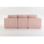L-Shaped Modular Corduroy Sofa with Detachable Cloud Cushions and No Assembly-1894692151