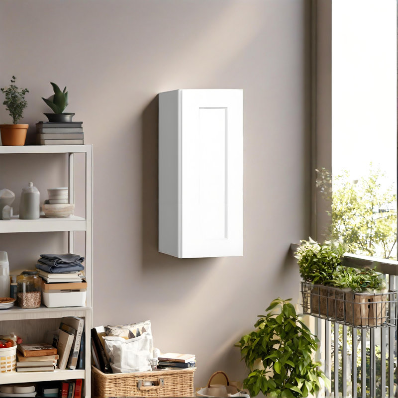 Maximisez votre espace mural: armoire murale en bois massif de 15 po en blanc avec 2 tablettes réglables - la solution de rangement idéale pour les cuisines, les salles de bain, les salles de lavage et les garages