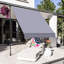 Pare-soleil rétractable de 118 po avec protection en tissu et structure de support
