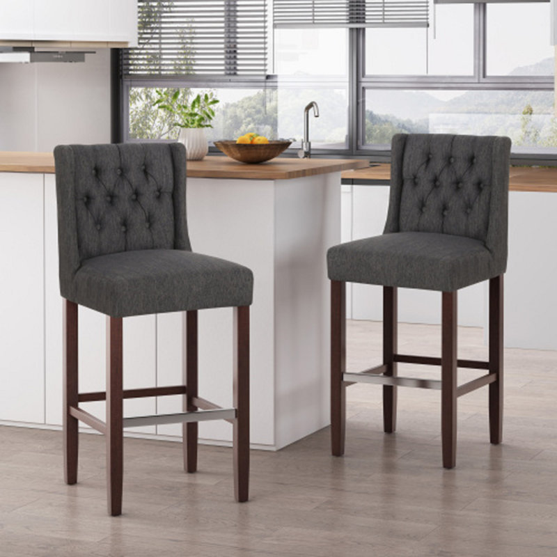 Tabourets de bar 30 po Modern Modern, Noir