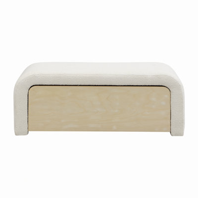 Upholstered Ottoman With Drawer