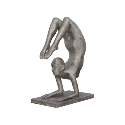 Handstand Scorpion Statue, Aluminum