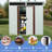 6Ft X 5Ft White Outdoor Metal Shed With Foundation, Galvanized Iron Build, Protected Panels, Sliding Door & Padlock, Transparent Endurance Plate, Uncomplicated Assembly - White, Frame Steel Doors-123403660-123403655