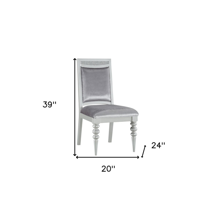  Ensemble de deux chaises d'appoint Bristol en tissu Bristol