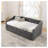 Twin Size Upholstered Daybed with USB Charging Ports and Pull-Out Trundle Bed, Grey Polyester