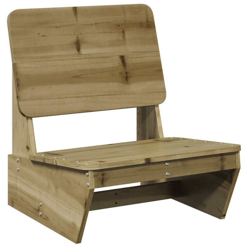 Garden Chair 60X64x70.5 Cm, Natural Impregnated