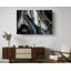 Reproduction d'art sur toile de luxe en marbre blanc noir et or naturel-345718249