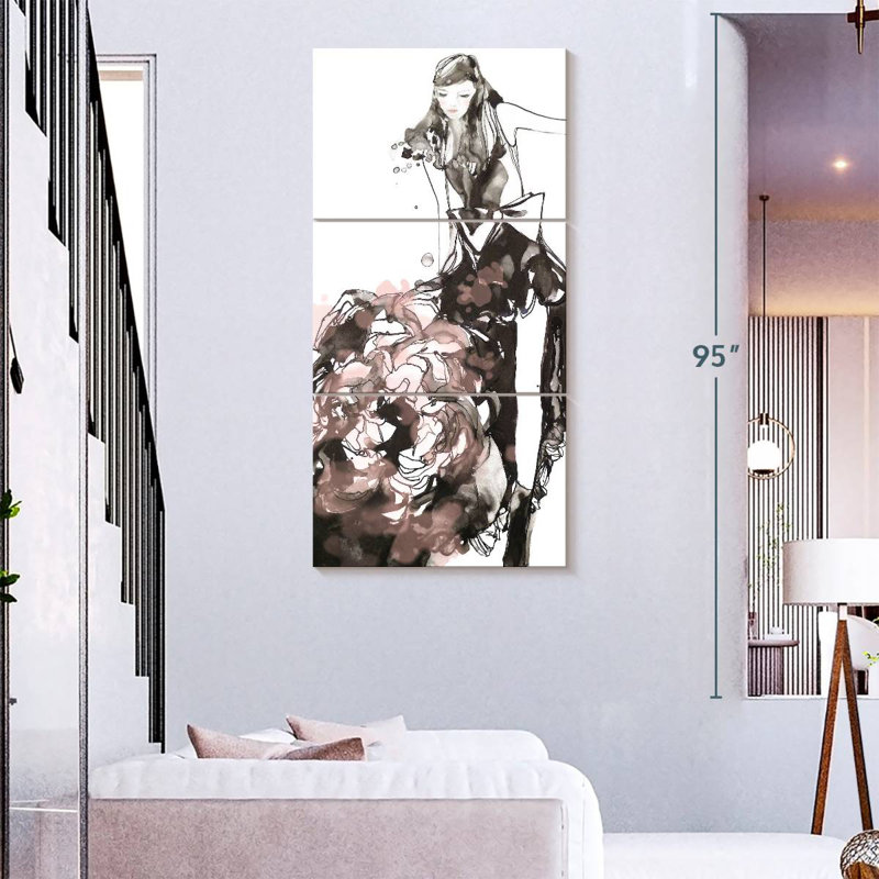 Peony Dress, 75" H x 36" W