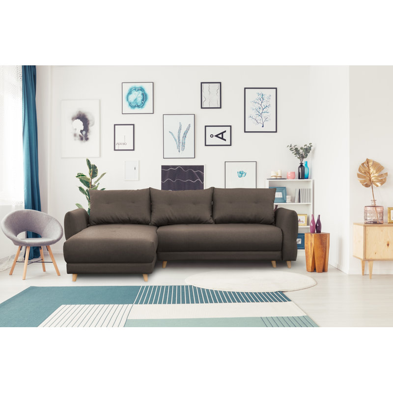Talbert Corner Sofa With Bed Function, Cedar, Left Hand Facing