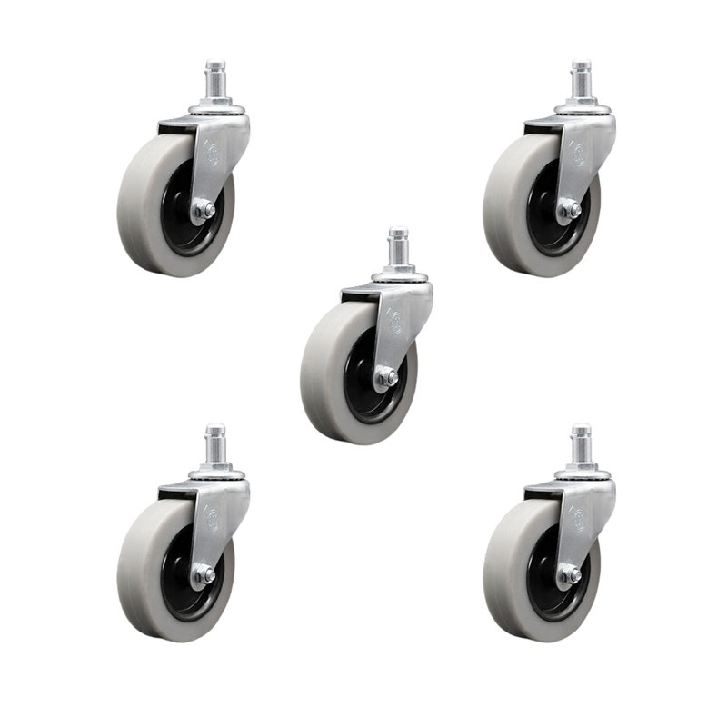 Ensemble de 5 roulettes à tige Thermoplastic Grip Ring